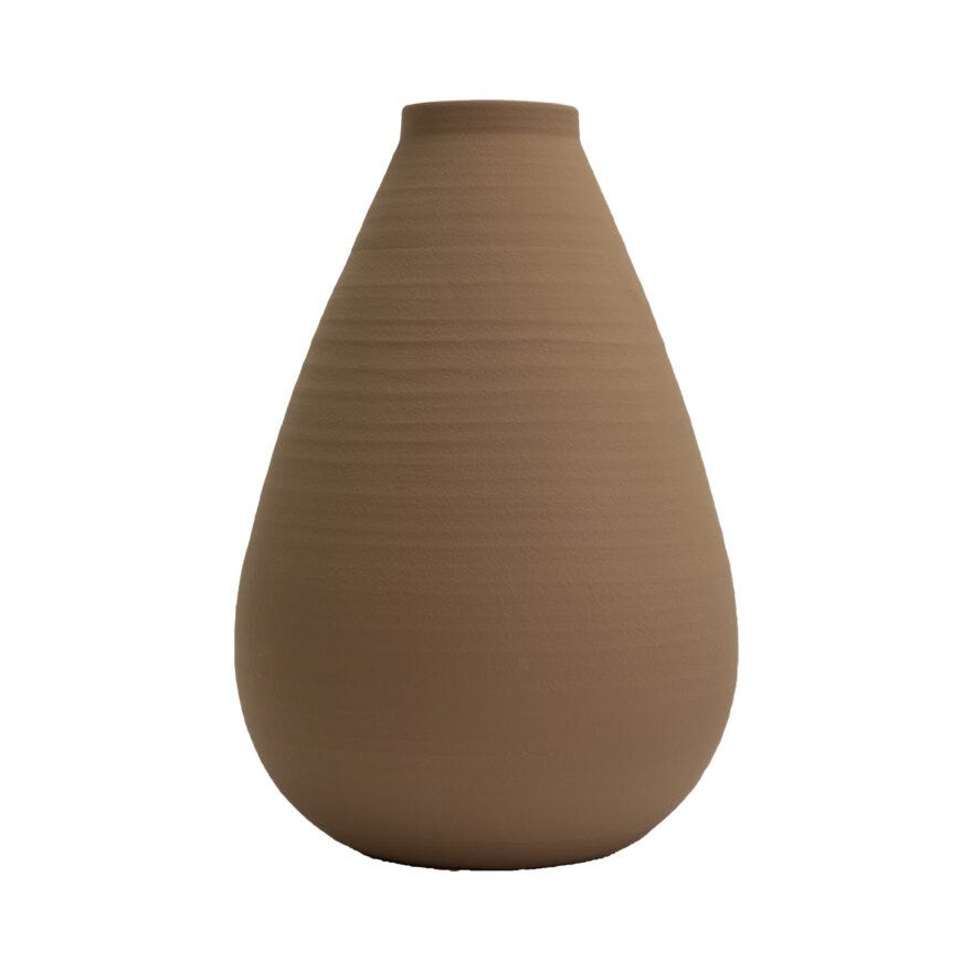 LEONA Vase H37 cm i Beige/natur