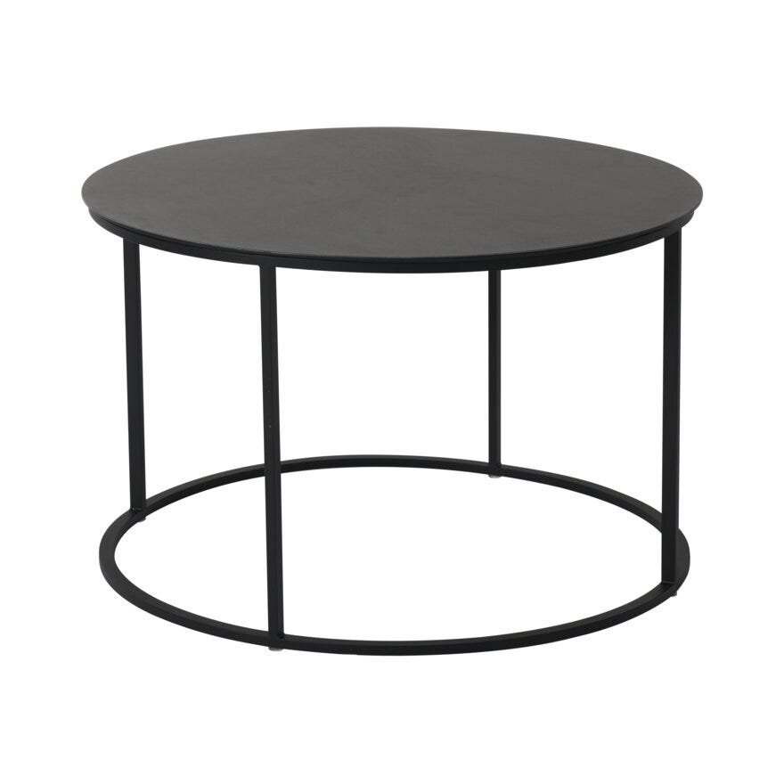 LUGO Sofabord Ø80 cm i Svart