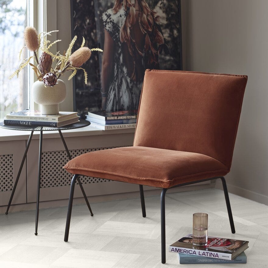 LINJE Sidebord Ø50 cm i Svart