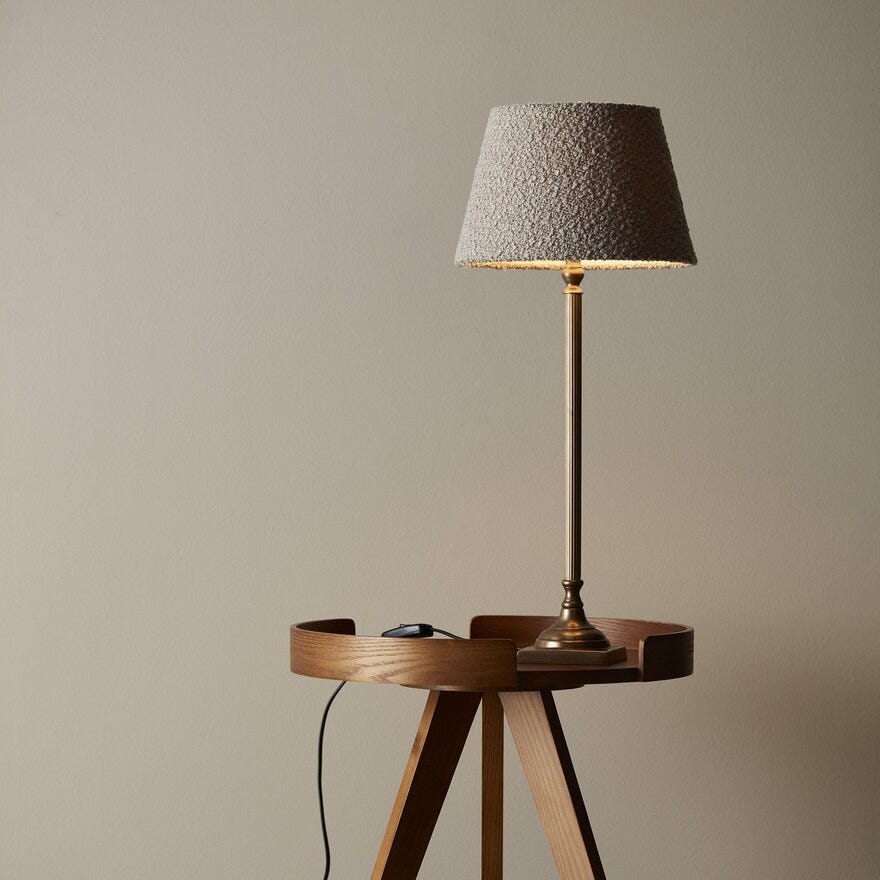 Pr Home HANNA Lampeskjerm Ø30 cm i Beige/natur