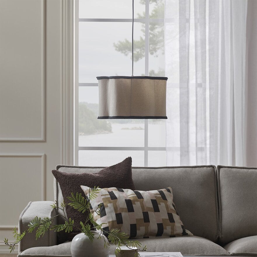 Pr Home JUDY Lampeskjerm Ø35 cm i Beige/natur