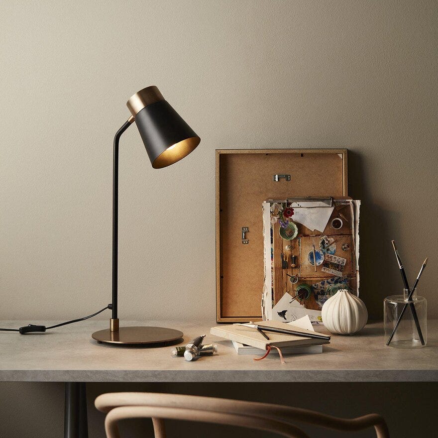 Pr Home LUNA Bordlampe H60 cm i Svart