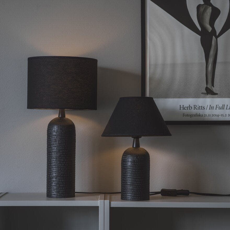 Pr Home RILEY Lampefot H38 cm i Svart