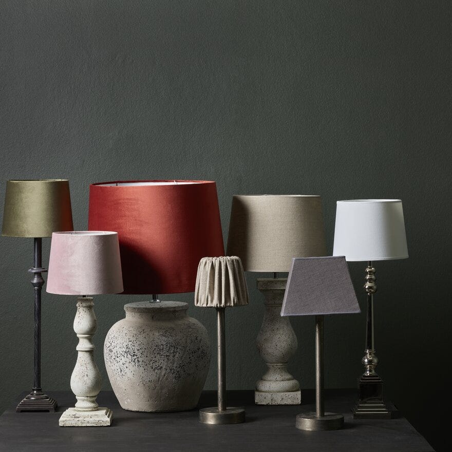Pr Home SOFIA Lampeskjerm Ø40 cm i Rød