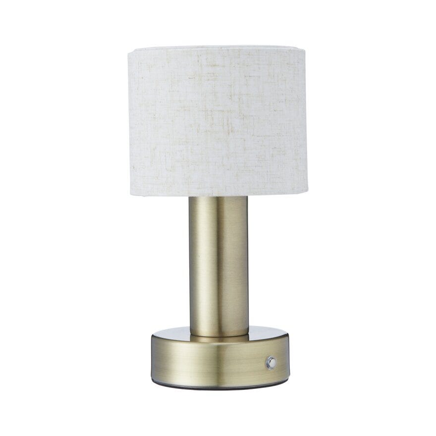 Pr Home TIARA Bordlampe oppladbar H24 cm i Gull