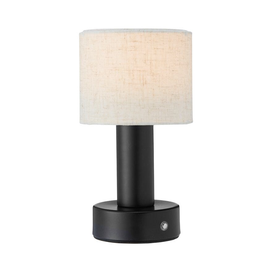 Pr Home TIARA Bordlampe oppladbar H24 cm i Svart