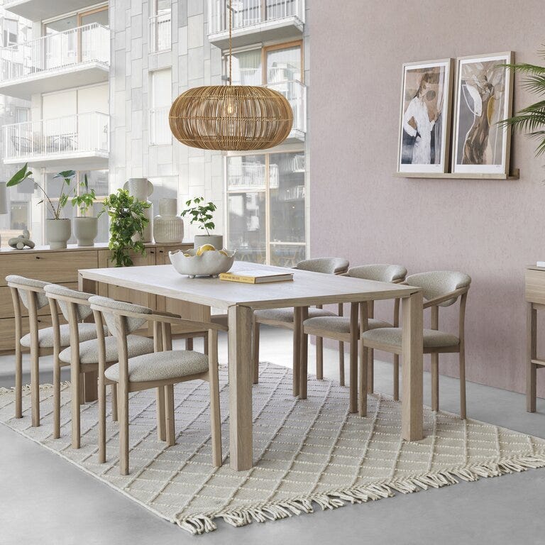 Pr Home ZURI Taklampe Ø61 cm i Beige/natur