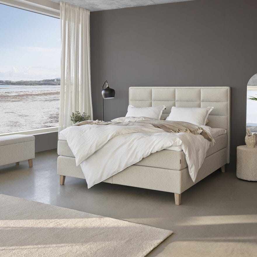 Signature Collection Sleeping HERØY Kontinentalseng 150x200 cm i Beige/natur