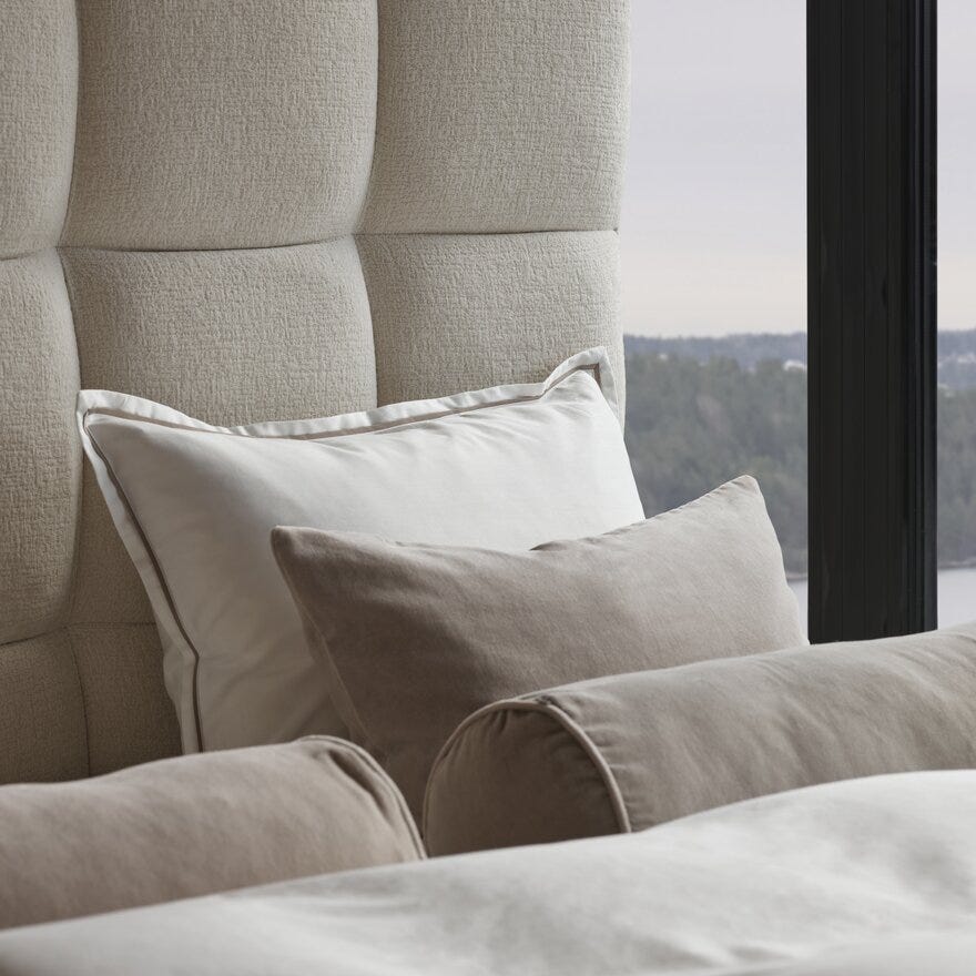 Signature Collection Sleeping LINDØY Sengegavl 182x169 cm i Beige/natur