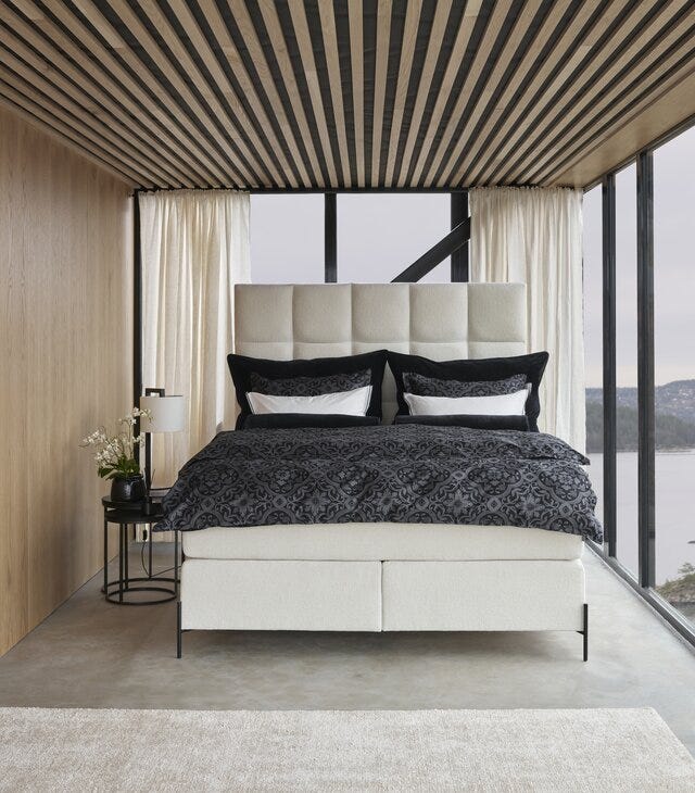 Signature Collection Sleeping LINDØY Kontinentalseng 180x200 cm i Beige/natur