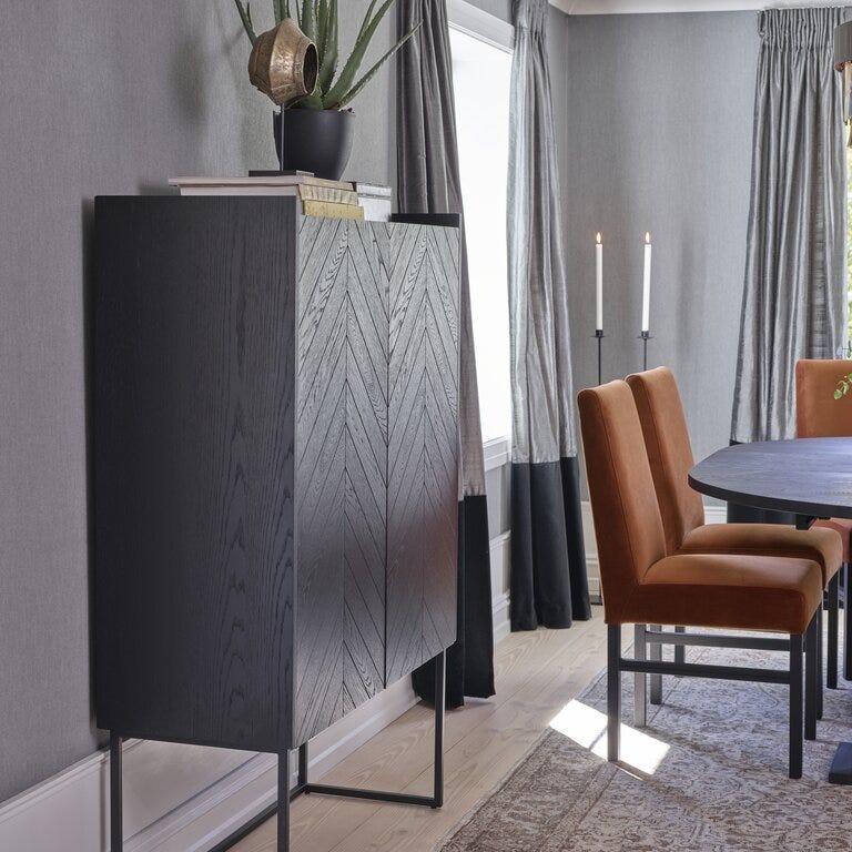 Signature Collection By Halvor Bakke SIGNATURE 3300 Skap B:100 cm i Svart