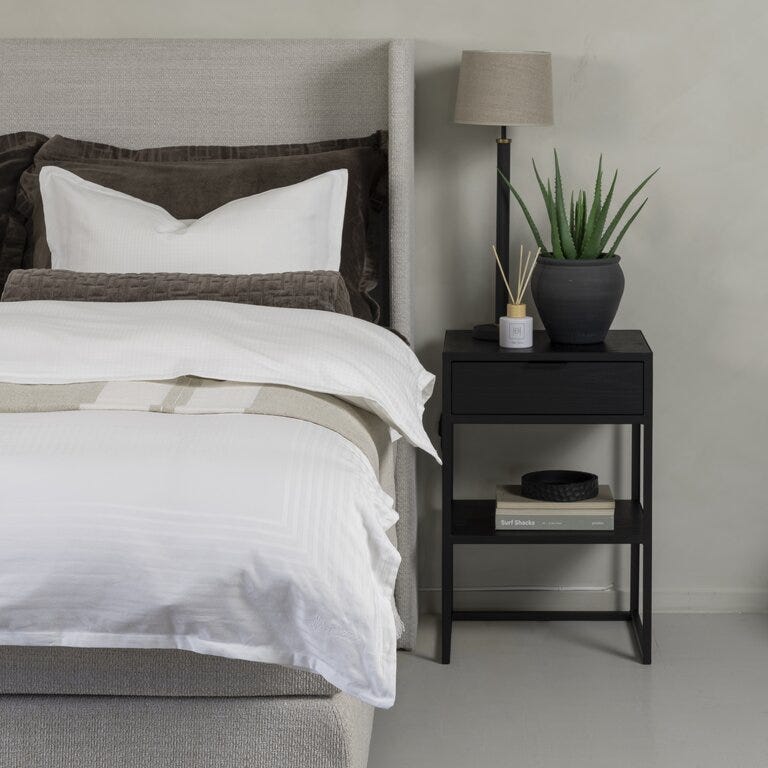 Signature Collection Sleeping BJERKØY Kontinentalseng 150x200 cm i Beige/natur designet av Halvor Bakke