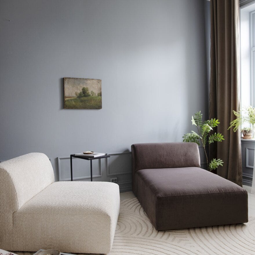 INFINITY Sidebord 35x43 cm i Svart