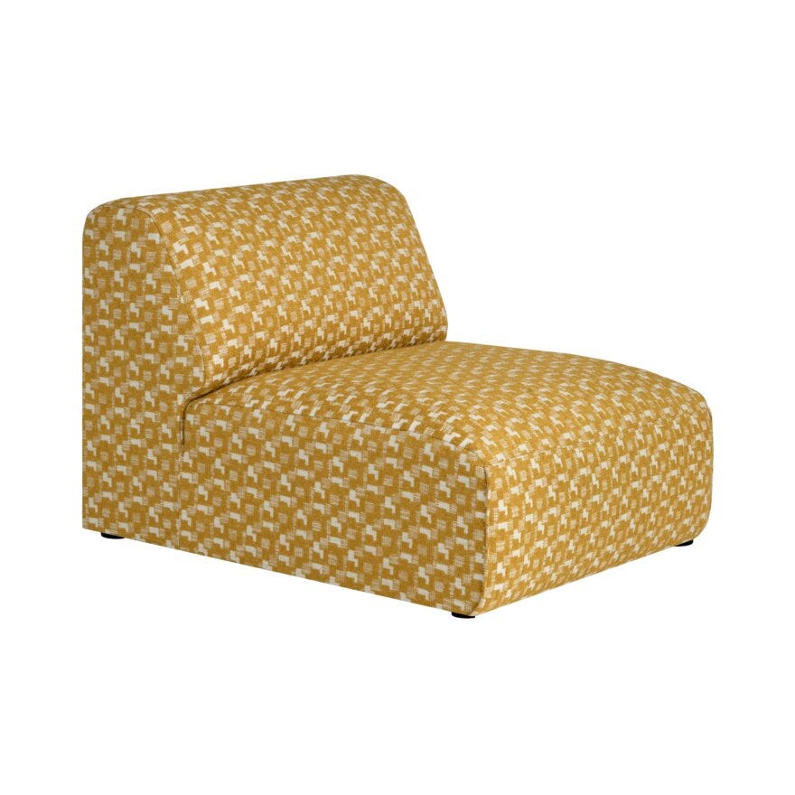 Bohus Exclusive by Tone Kroken CLUB SOFT Loungestol i Gul designet av Tone Kroken