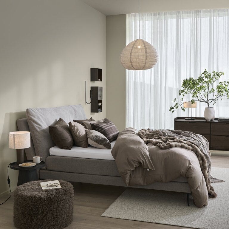 Signature Collection Sleeping FRØYA Seng med gavl 140x200 cm i Brun