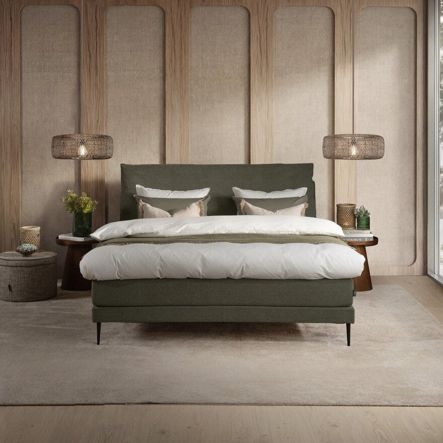 Signature Collection Sleeping FRØYA Seng med gavl 140x200 cm i Grønn
