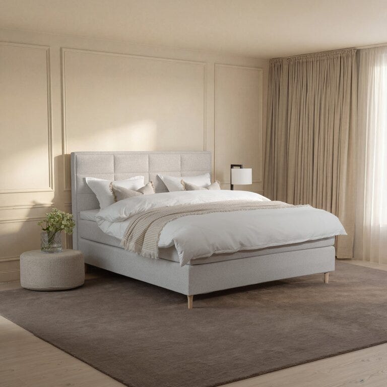 Signature Collection Sleeping HERØY Kontinentalseng 140x200 cm i Beige/natur