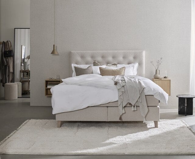 Signature Collection Sleeping HITRA Kontinentalseng 150x200 cm i Beige/natur