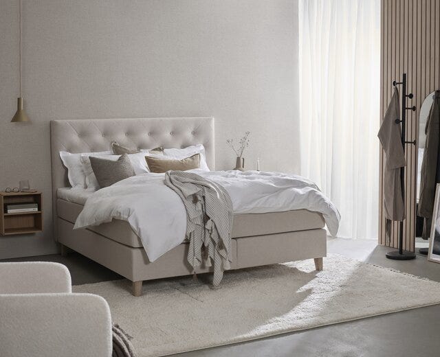 Signature Collection Sleeping HITRA Kontinentalseng 180x200 cm i Beige/natur