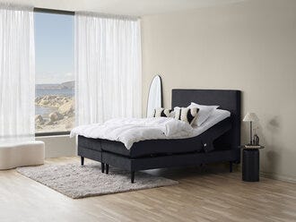Signature Collection Sleeping HITRA Regulerbar seng 90x200 cm i Svart