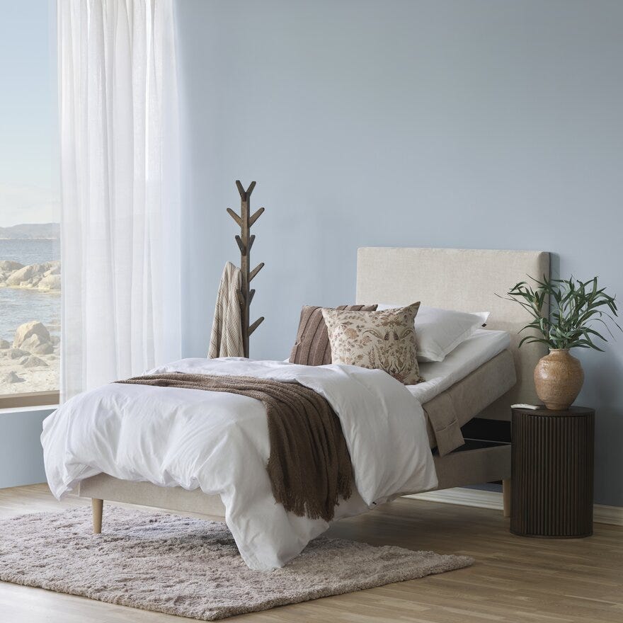 Signature Collection Sleeping HITRA Regulerbar seng 90x200 cm i Beige/natur