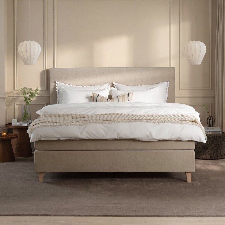 Signature Collection Sleeping HITRA Kontinentalseng 140x200 cm i Beige/natur