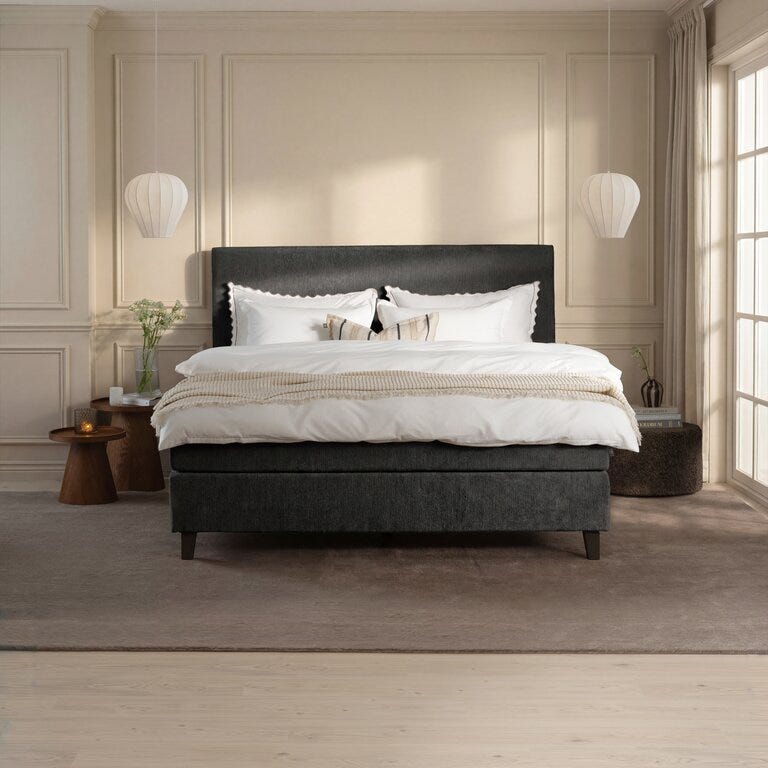 Signature Collection Sleeping HITRA Kontinentalseng 140x200 cm i Svart