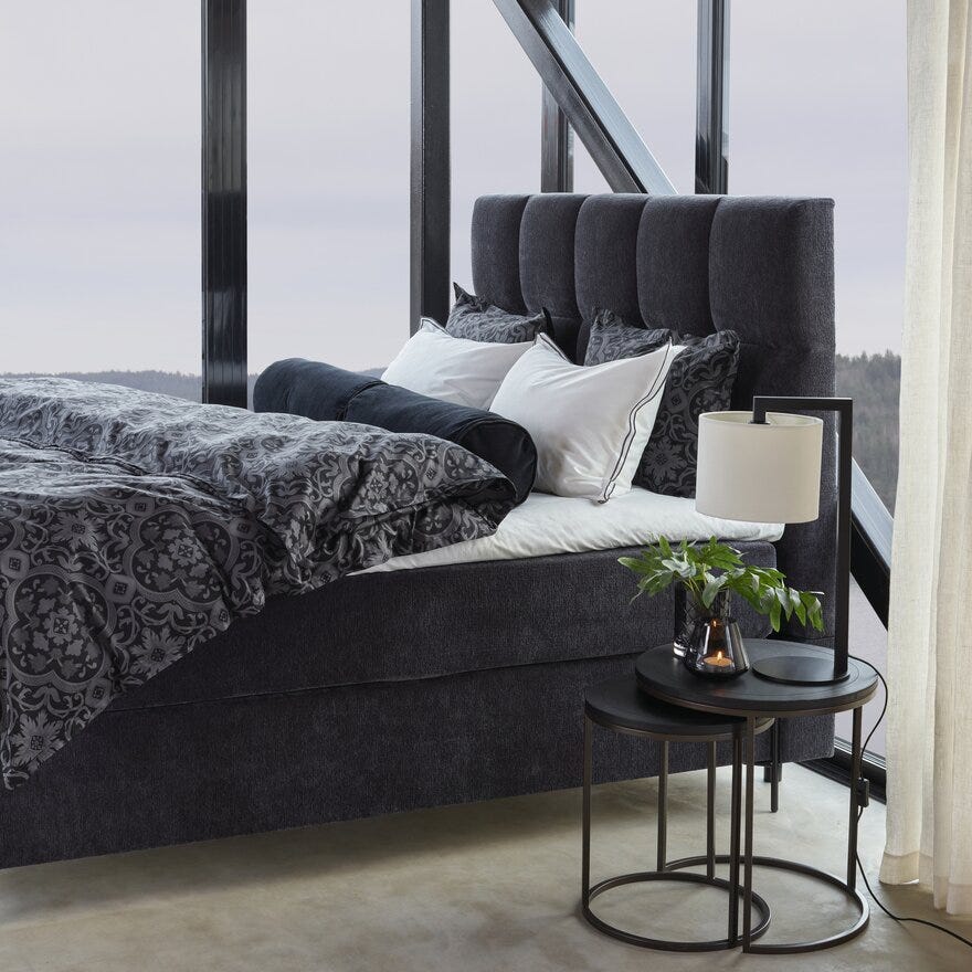 Halvor Bakke SORRENTO Sidebord sett Ø50 cm i Svart designet av Halvor Bakke