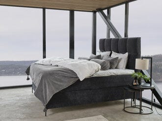Signature Collection Sleeping LINDØY Kontinentalseng 210x210 cm i Grå