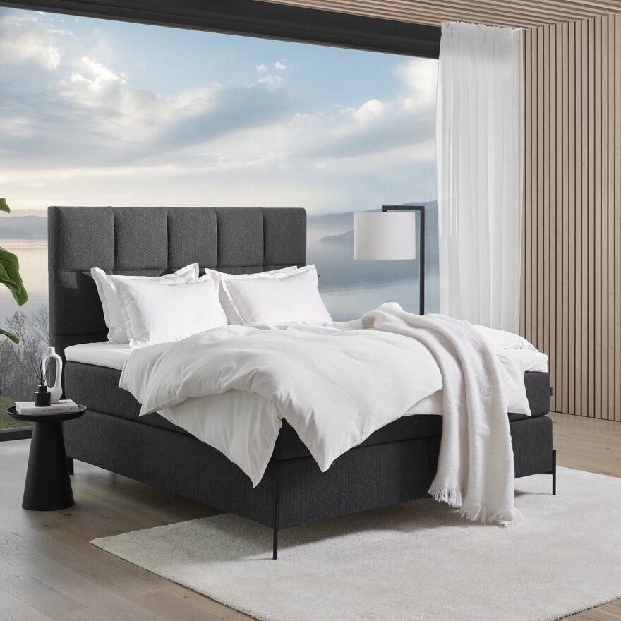 Signature Collection Sleeping LINDØY Sengegavl 218x16 cm i Svart