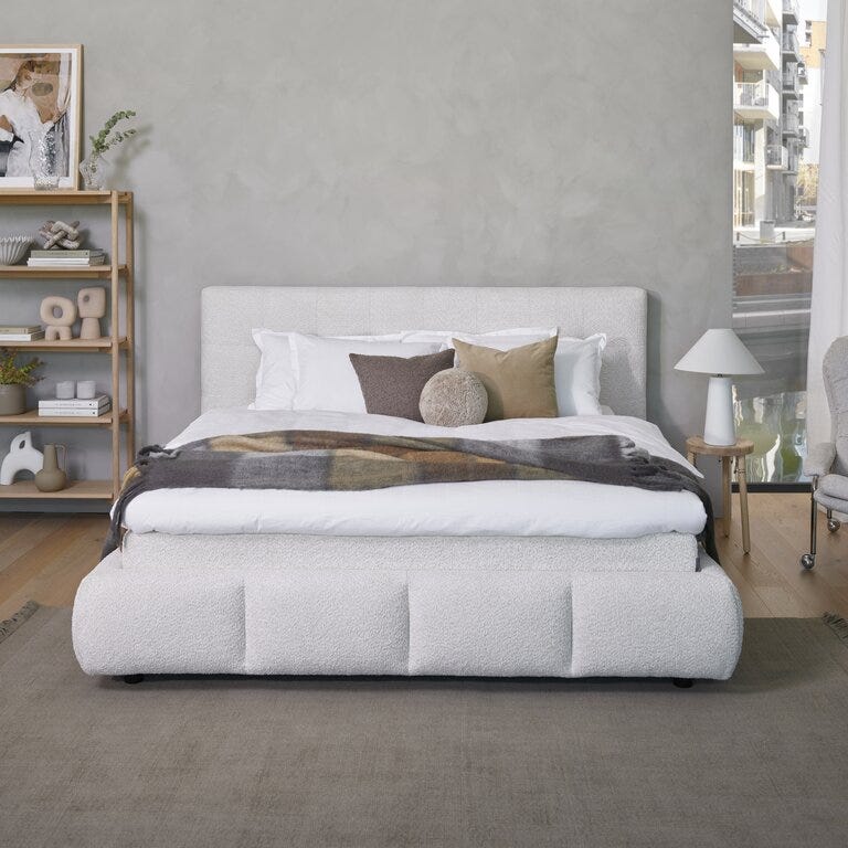 Signature Collection Sleeping NOTTING HILL Seng med gavl 140x200 cm i Beige/natur