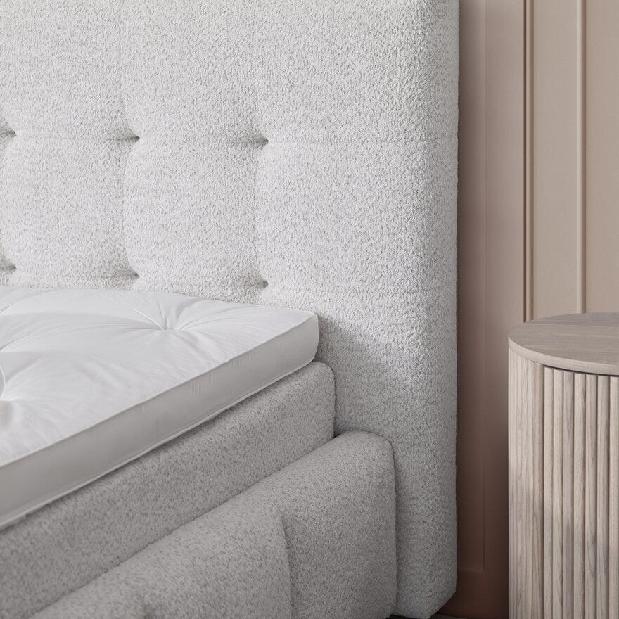 Signature Collection Sleeping NOTTING HILL Seng med gavl 140x200 cm i Beige/natur