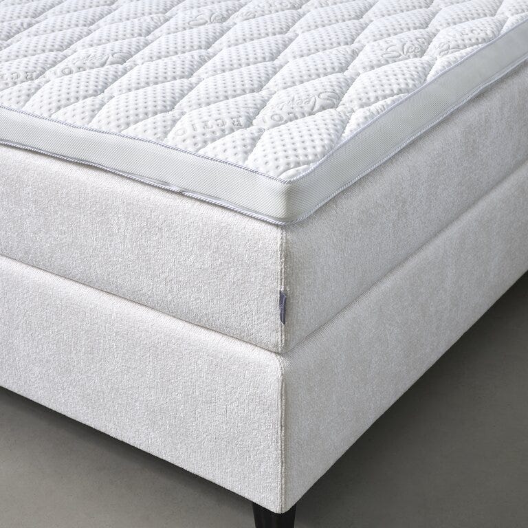 Signature Collection Sleeping SANDØ Kontinentalseng med gavl 210x210 cm i Beige/natur