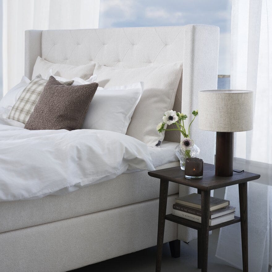Signature Collection Sleeping SANDØ Kontinentalseng 180x200 cm i Beige/natur