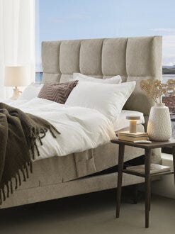 Signature Collection Sleeping SANDØ Regulerbar seng 180x200 cm i Beige/natur