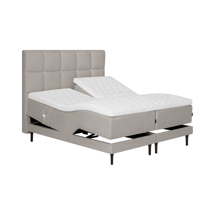 Signature Collection Sleeping SANDØ Regulerbar seng 160x200 cm i Beige/natur