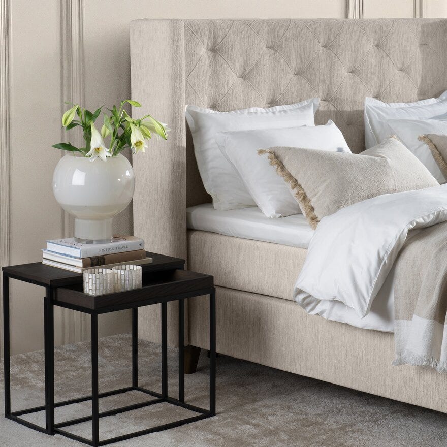 Signature Collection Sleeping SANDØ Kontinentalseng 140x200 cm i Beige/natur