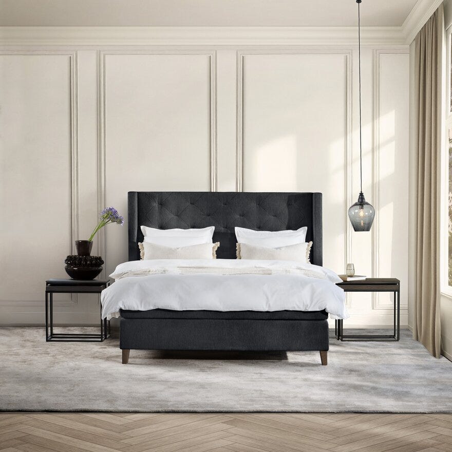 Signature Collection Sleeping SANDØ Kontinentalseng 140x200 cm i Grå