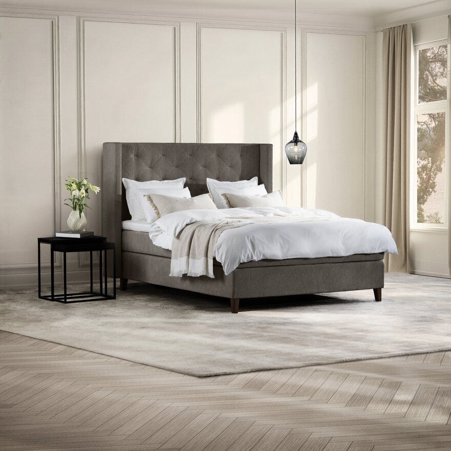Signature Collection Sleeping SANDØ Kontinentalseng 140x200 cm i Brun