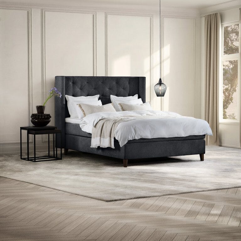 Signature Collection Sleeping SANDØ Kontinentalseng 150x200 cm i Grå
