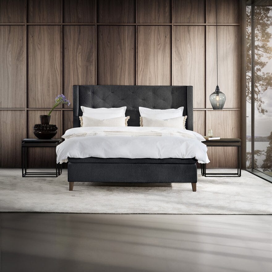Signature Collection Sleeping SANDØ Kontinentalseng 140x200 cm i Grå