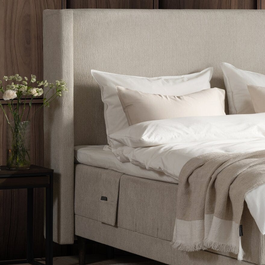 Signature Collection Sleeping SANDØ Regulerbar seng 80x200 cm i Beige/natur