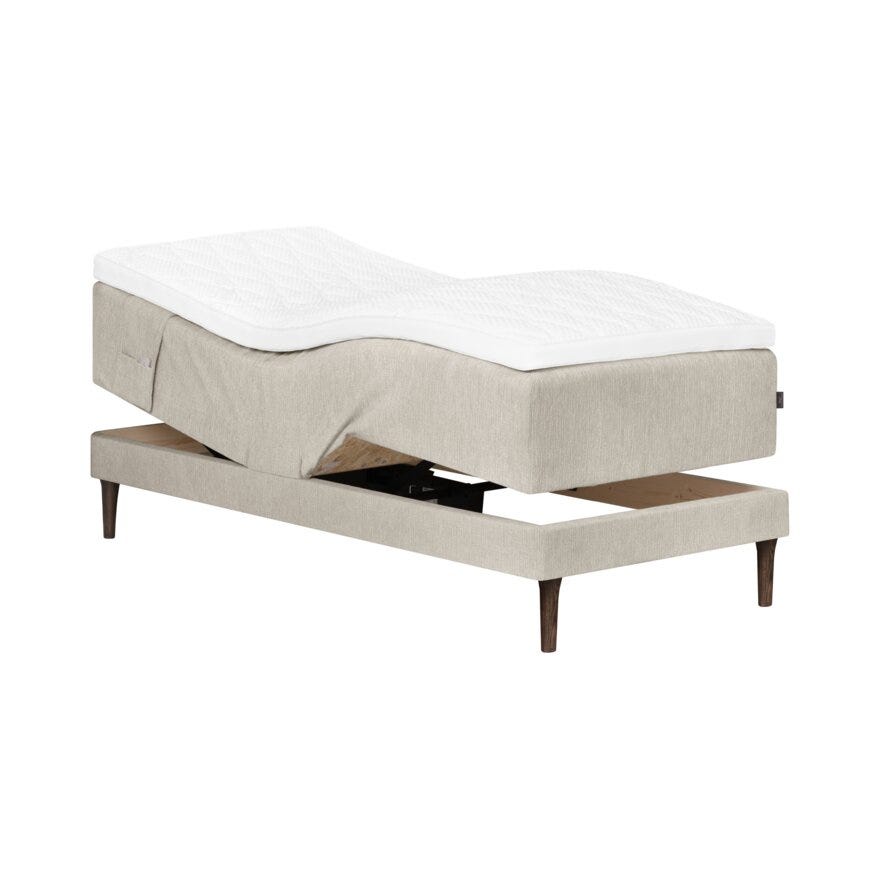 Signature Collection Sleeping SANDØ Regulerbar seng 80x200 cm i Beige/natur