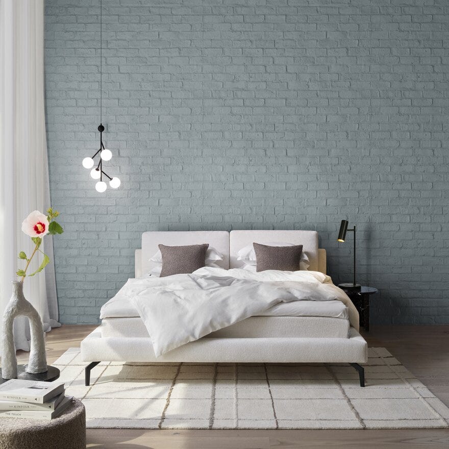Signature Collection Sleeping SOHO Seng med gavl 140x200 cm i Beige/natur