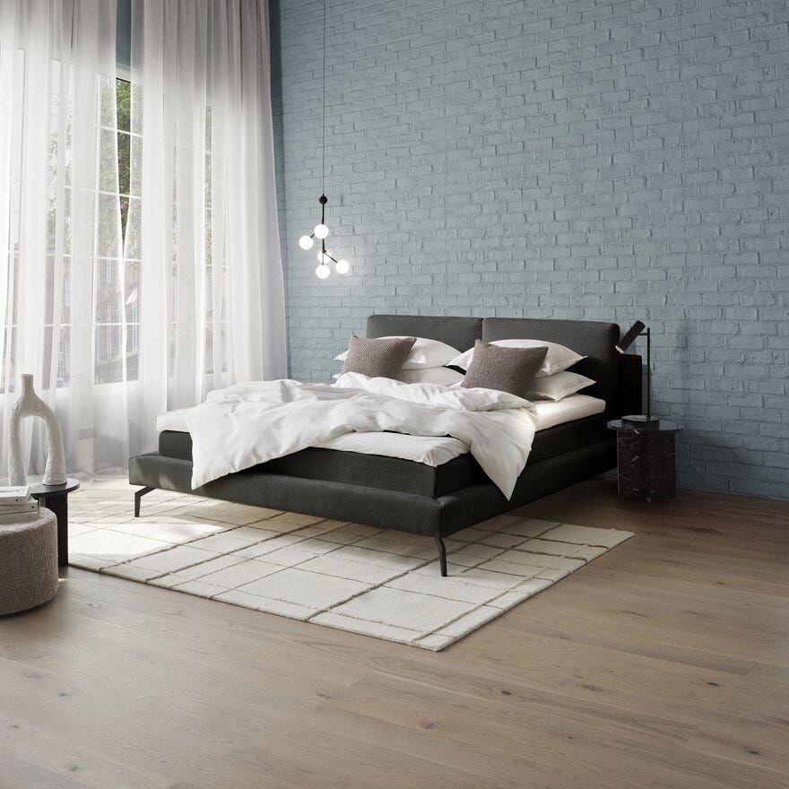 Signature Collection Sleeping SOHO Seng med gavl 140x200 cm i Grå