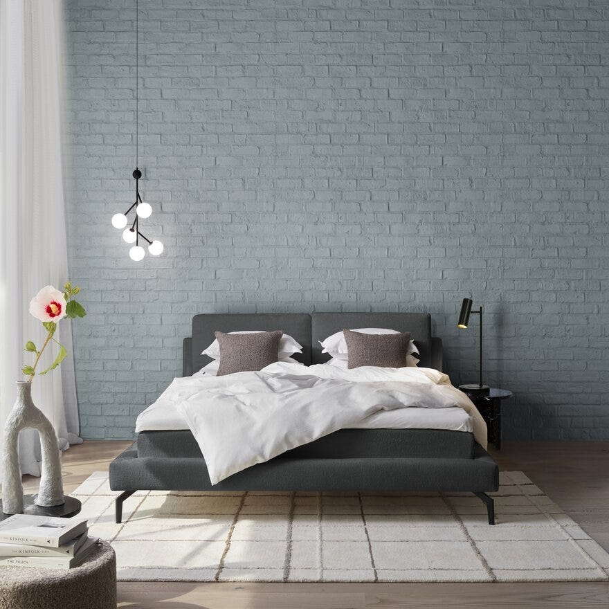 Signature Collection Sleeping SOHO Seng med gavl 140x200 cm i Grå