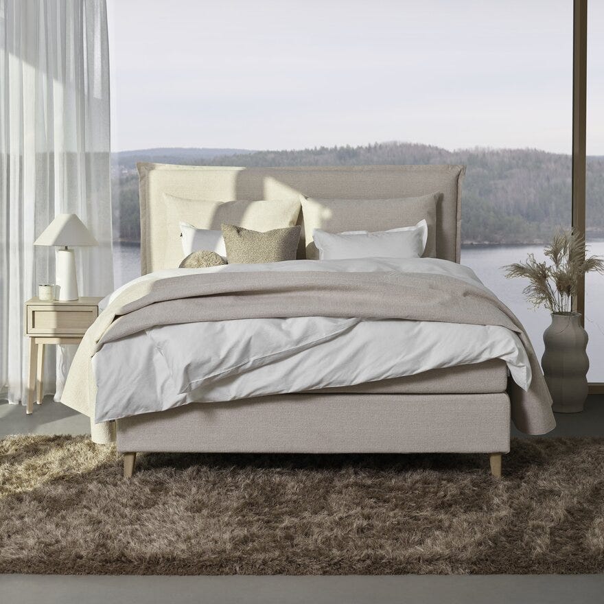 Signature Collection Sleeping VEGA Sengegavl 173x147 cm i Beige/natur