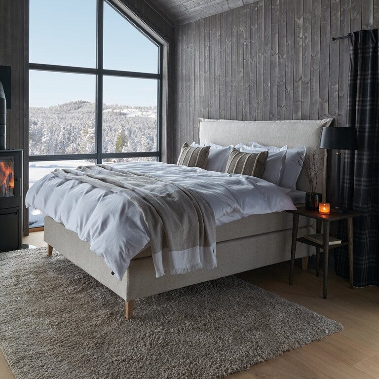 Signature Collection Sleeping VEGA Kontinentalseng 150x200 cm i Beige/natur