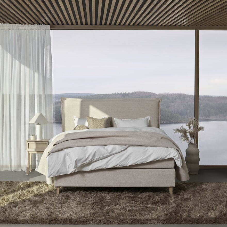 Signature Collection Sleeping VEGA Kontinentalseng 150x200 cm i Beige/natur