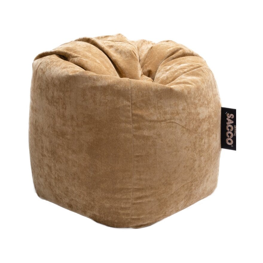 Sacco MEDIUM Saccosekk Ø74 cm i Gul